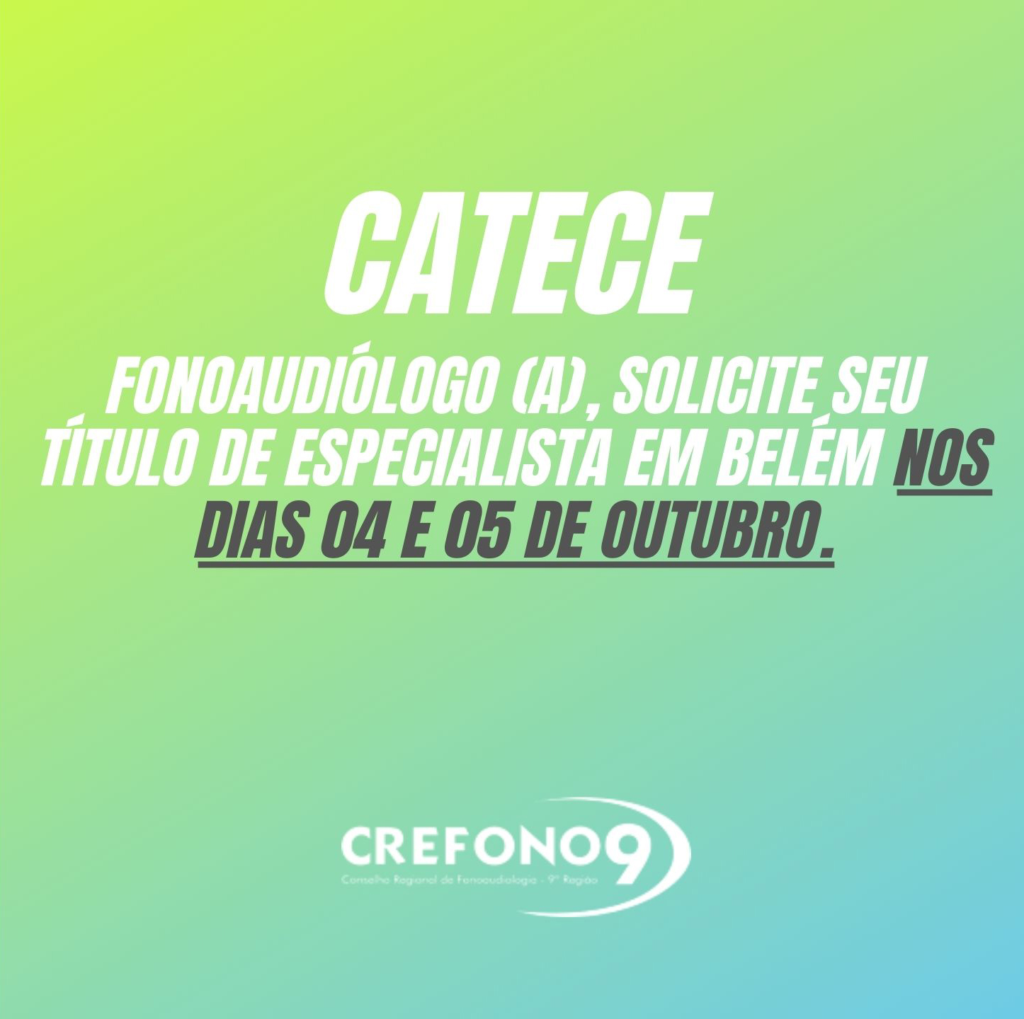 [CATECE EM BELÉM]